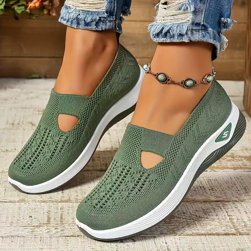 Middle-aged And Elderly Mom Shoes Soft Bottom Casual Mesh Shoes