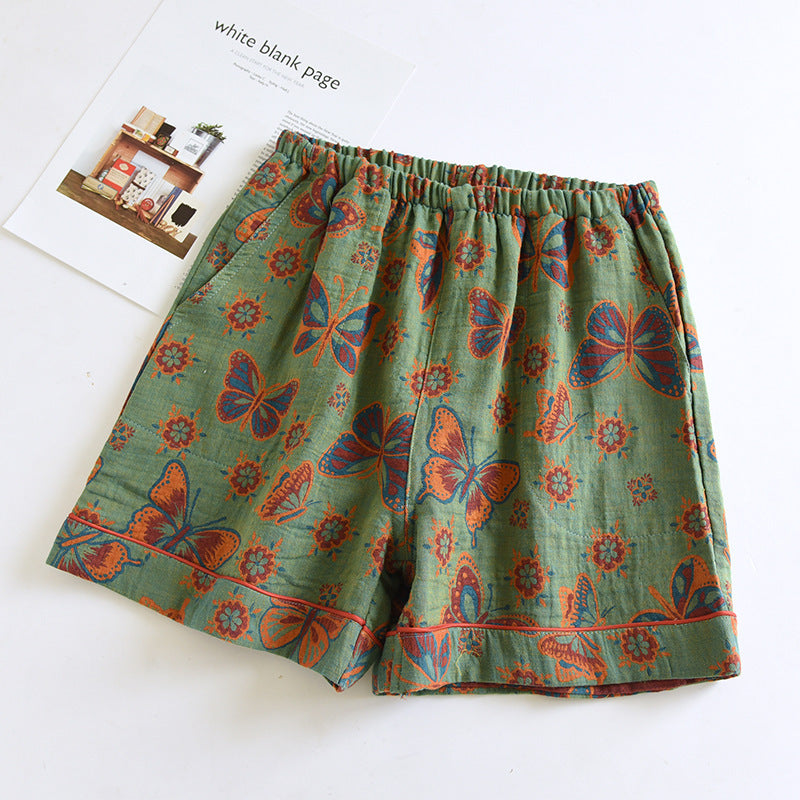Women's Summer Thin Cropped Loose And Sweet Home Pants