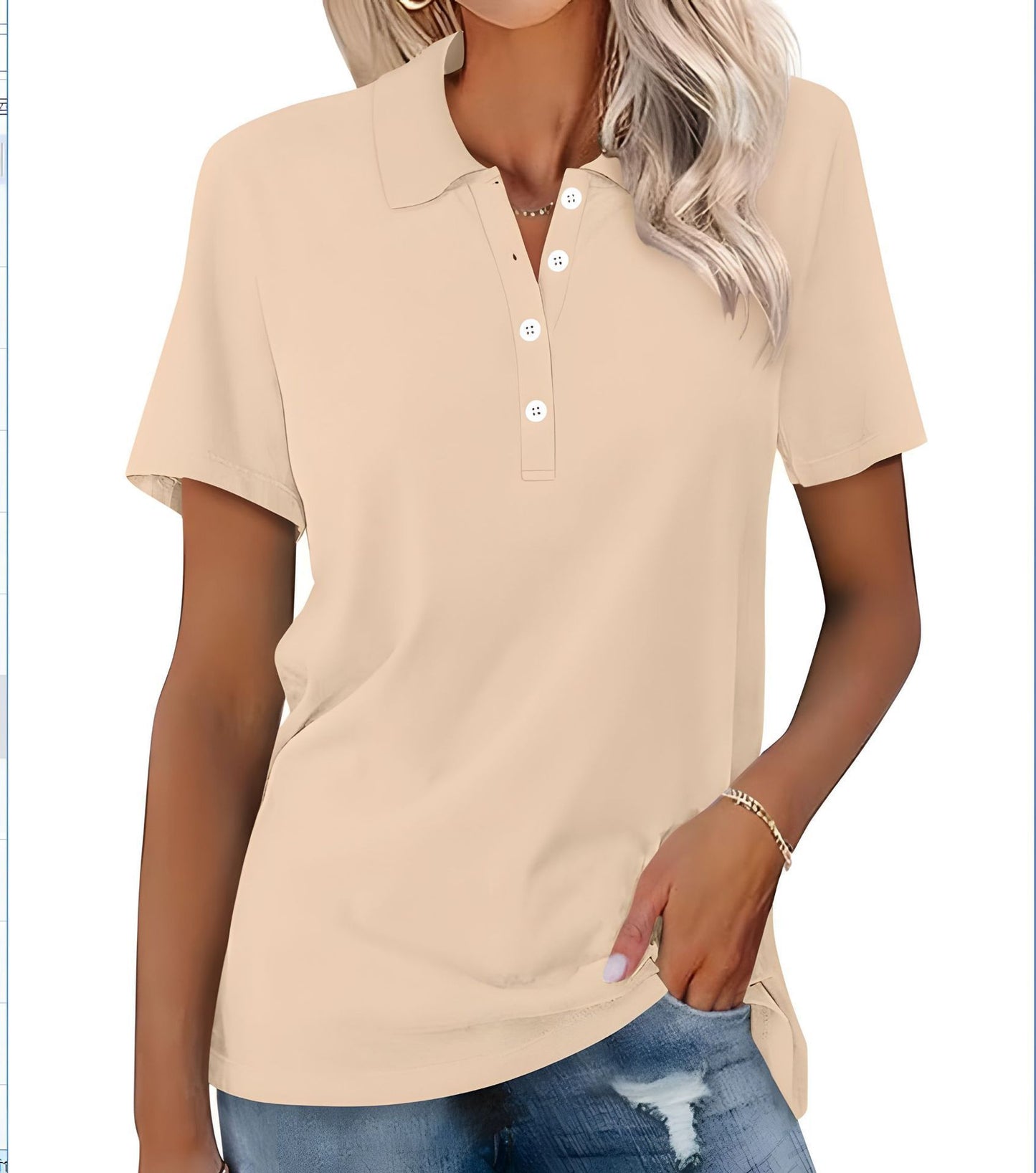 Women's Short-sleeved Slim-fit Casual Fashion Top