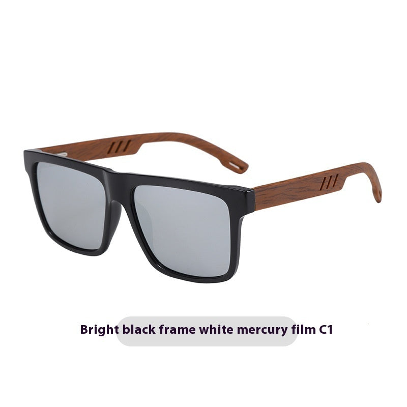 Summer New TR Polarized Wood Grain Sunglasses