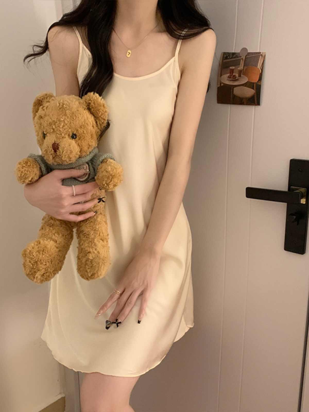 New Ice Silk Slip Nightdress Summer Women's