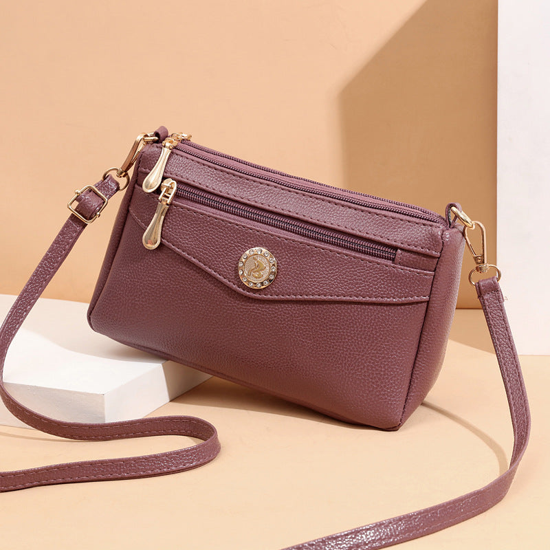 Women's Double-pull Mobile Phone Bag Coin Purse