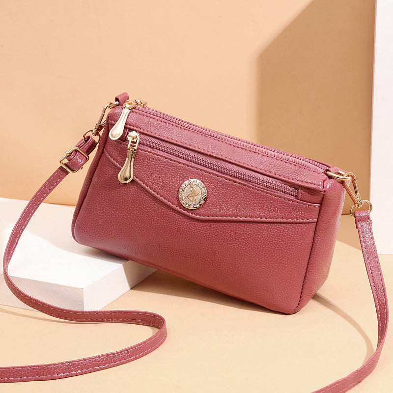 Women's Double-pull Mobile Phone Bag Coin Purse