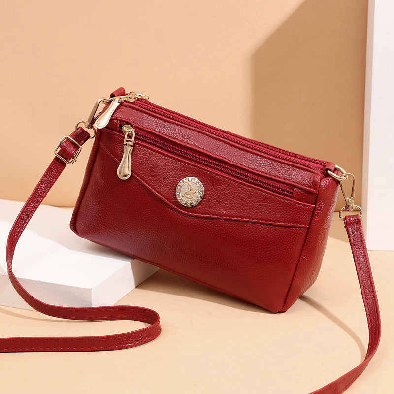 Women's Double-pull Mobile Phone Bag Coin Purse