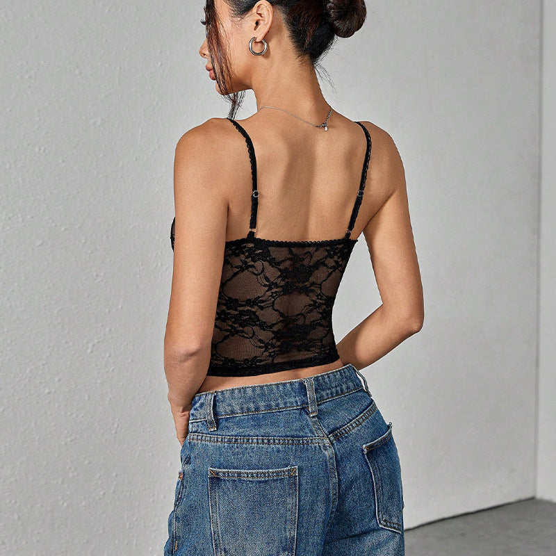 Summer Lace Beach Vest Top Hot Girl