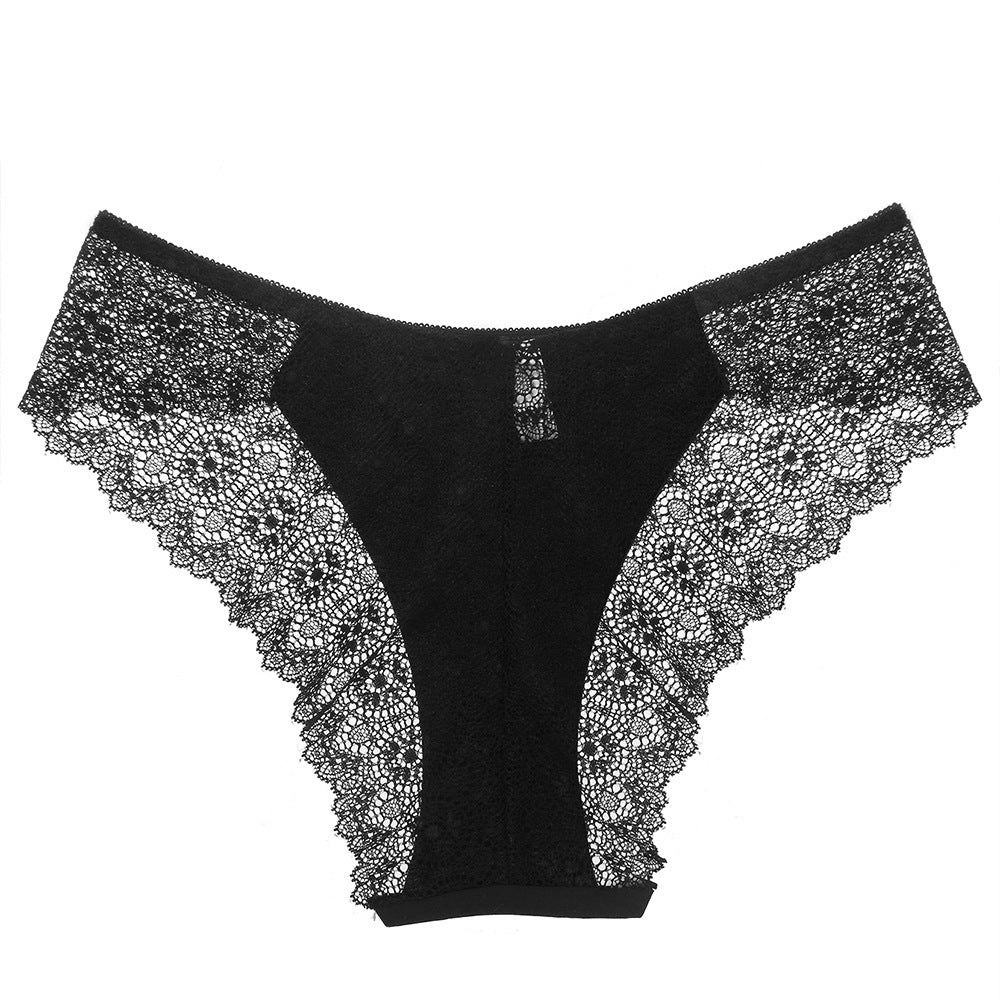 Exquisite Embroidery Gorgeous Transparent Pure Desire Low Waist Panties