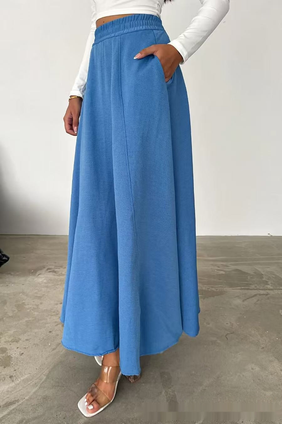 European And American Leisure A- Line Loose Fashion Women's Wear Long Dress
