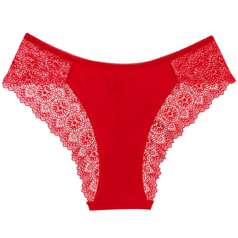 Exquisite Embroidery Gorgeous Transparent Pure Desire Low Waist Panties