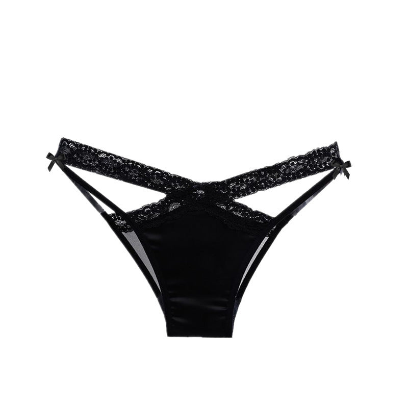 High Fork Hot Girl Pure Lace Satin Briefs