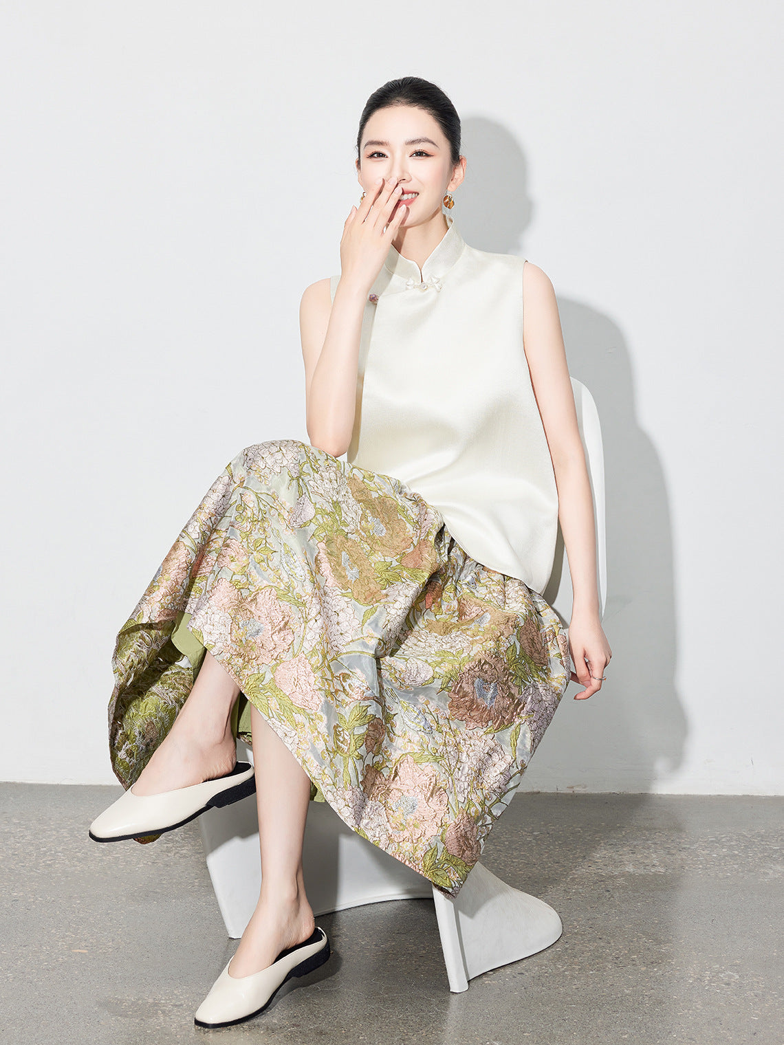 Women's Vintage Jacquard Embroidered Skirt