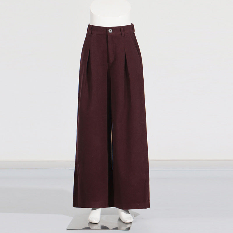 High-grade Waist-tight Thin Looking Suit Coat And Trousers Two-piece Set