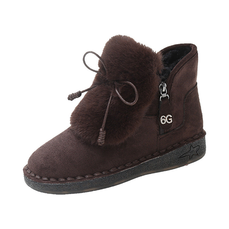 Sponge Cake Bottom Thickened Warm Cotton Shoes Snow Boots