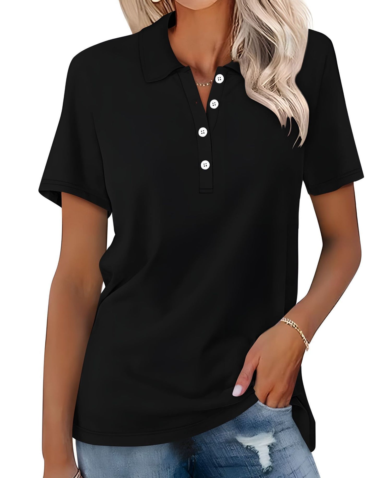 Women's Short-sleeved Slim-fit Casual Fashion Top
