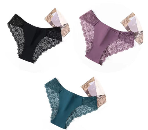 Exquisite Embroidery Gorgeous Transparent Pure Desire Low Waist Panties