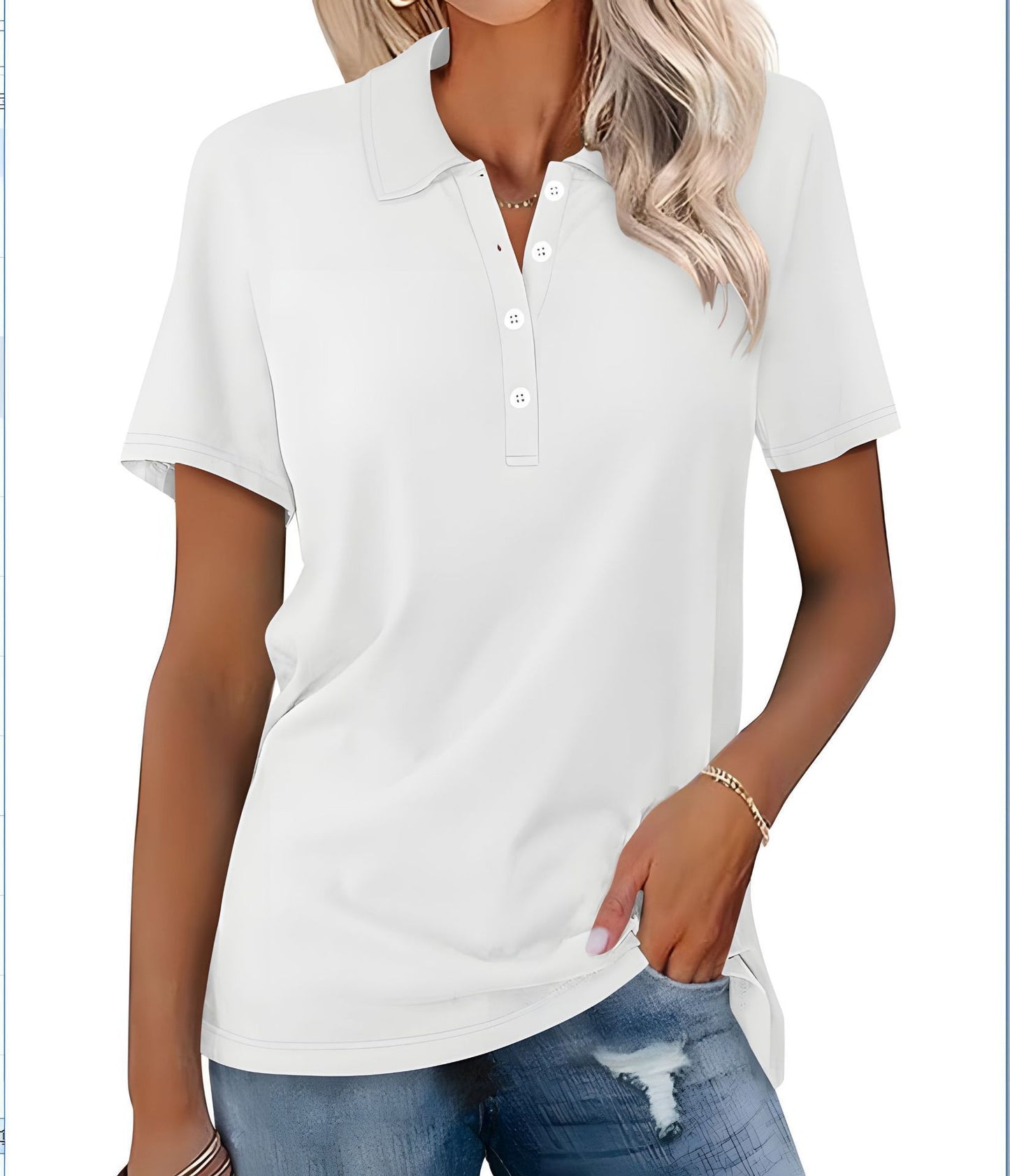 Women's Short-sleeved Slim-fit Casual Fashion Top