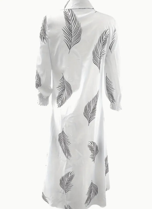 Color Block Striped Shirt Dress