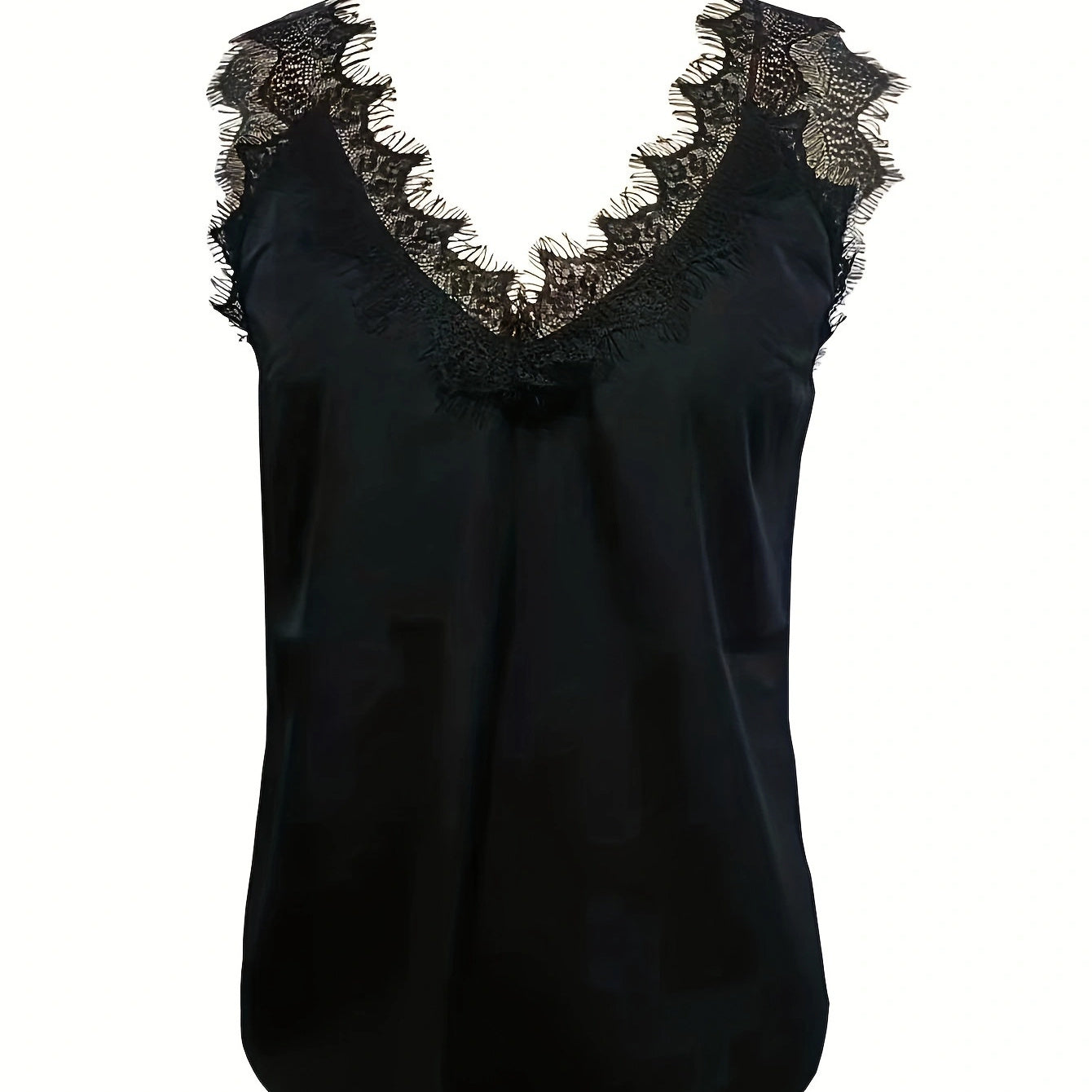 Ladies' Sexy Lace V-neck Sleeveless Backless Vest