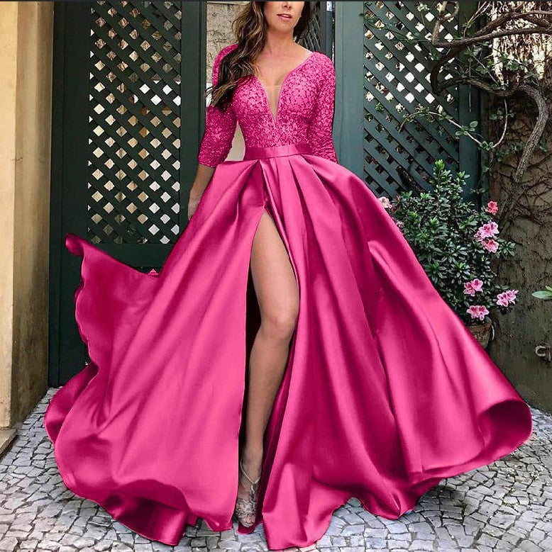 Sexy Long Dress With Hot Stamping