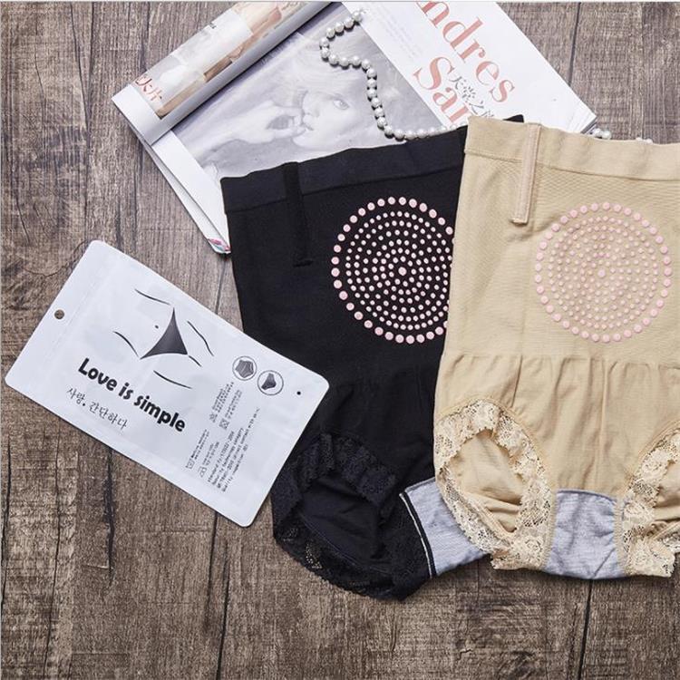 Women's Postpartum High-waisted Seamless Body Lace Lace Draw-in Pants