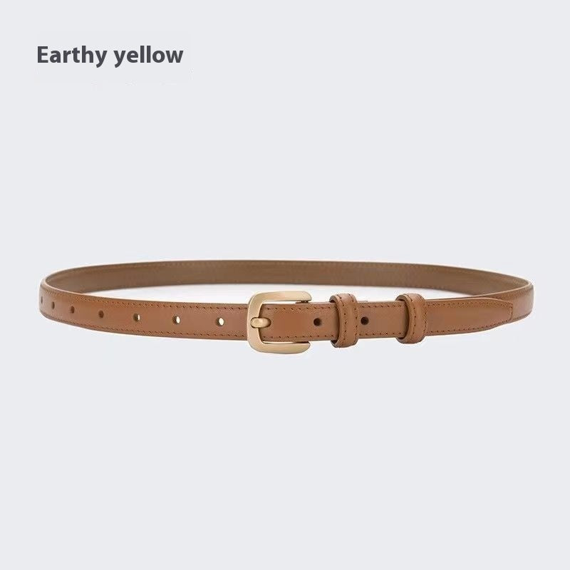 Pin Buckle Thin Belt Women's All-match Decoration Simple