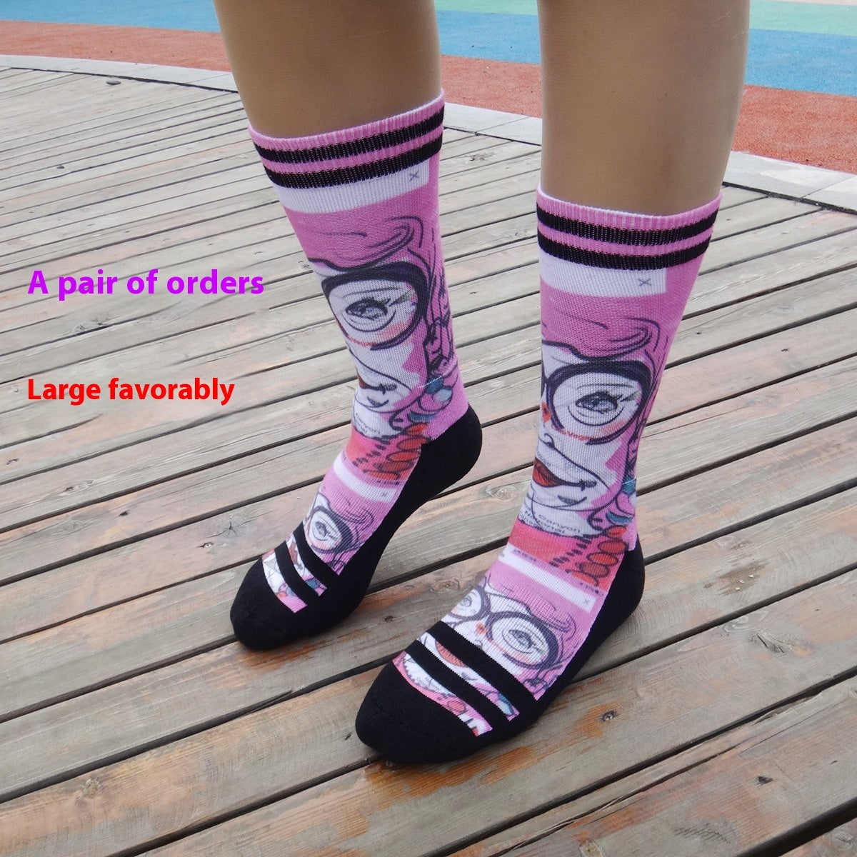 Cartoon Pet Head Face Socks