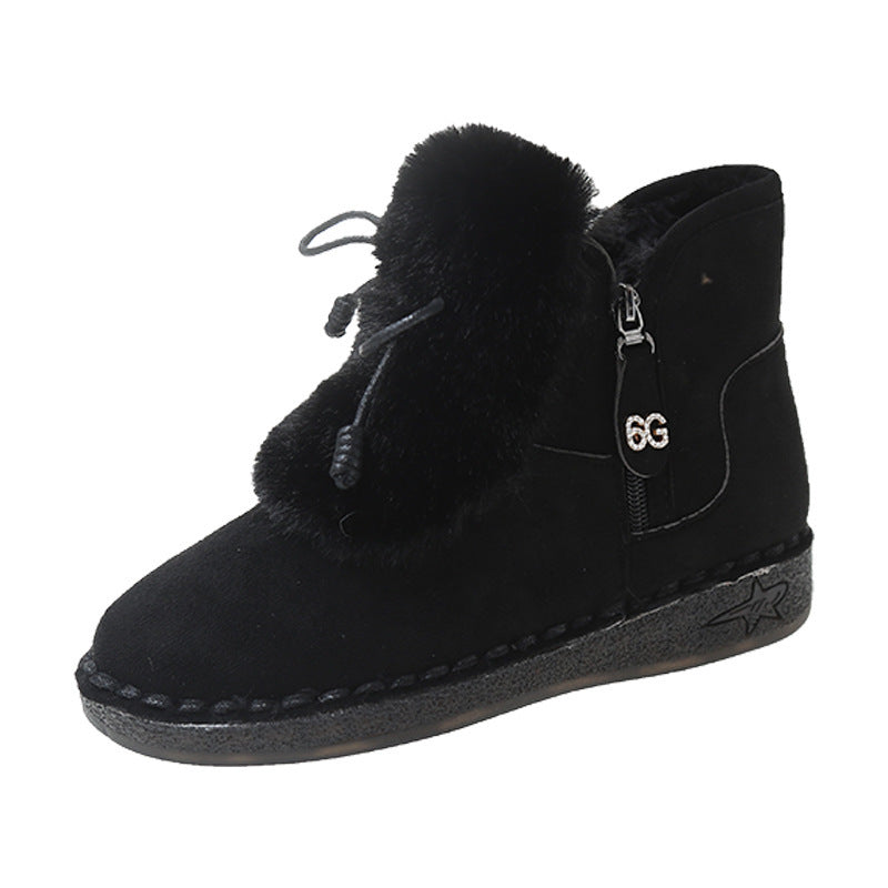 Sponge Cake Bottom Thickened Warm Cotton Shoes Snow Boots