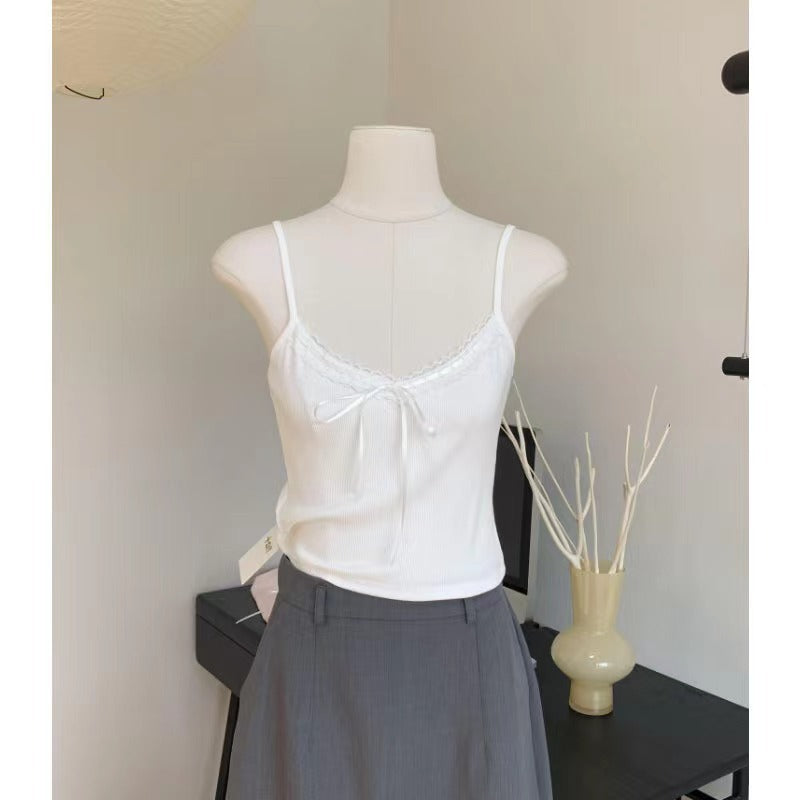 New Pure Desire Lace Splicing Sling Beauty Back