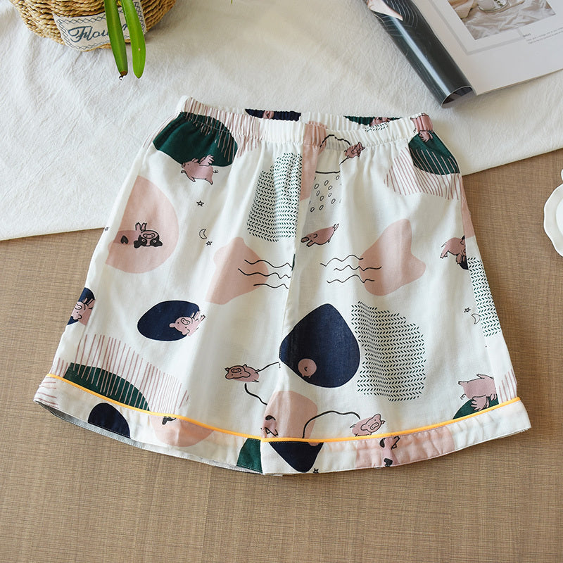 Women's Summer Thin Cropped Loose And Sweet Home Pants