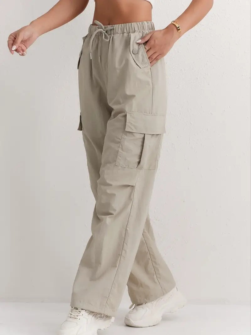 High Waist Drooping Quick-drying Leisure Wide Leg Track Pants