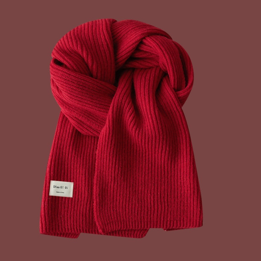 Lin Xiao Orange Hat Knitted Hat Baseball Cap Scarf