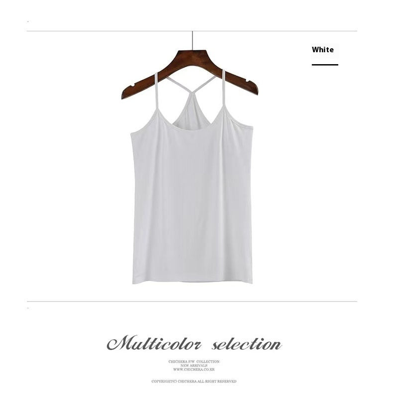 Women's Slim-fit Modal Black And White Suspenders