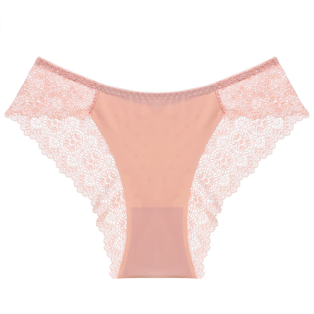 Exquisite Embroidery Gorgeous Transparent Pure Desire Low Waist Panties