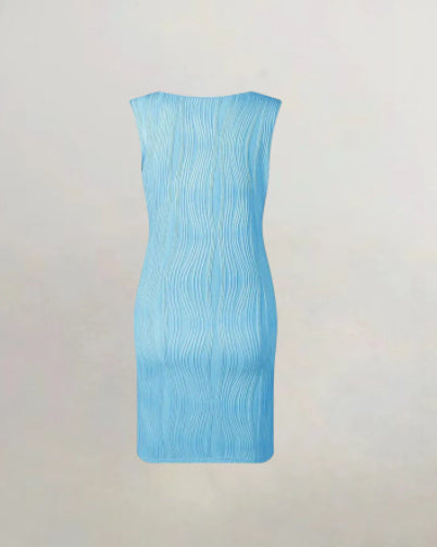 Fashion Sleeveless Vest Jacquard Dress