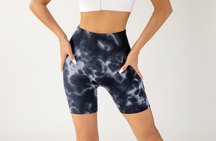 Fashion Women's Yoga Pants Drop Dyed Shorts