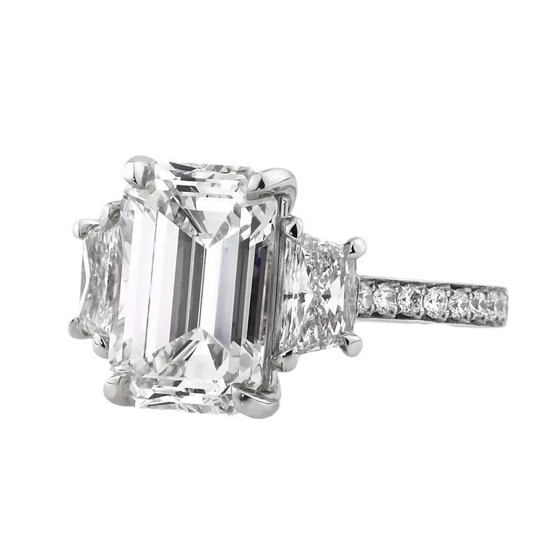 Stone-inlaid Women's Ring Geometry