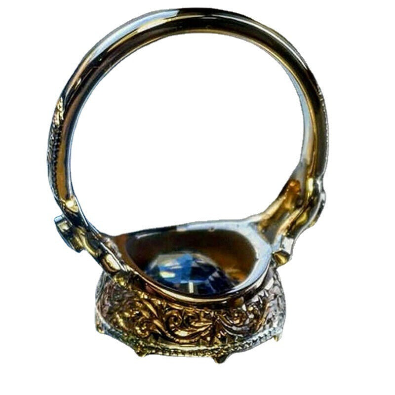 Luxury Wedding Engagement Ring Pointed Crystal