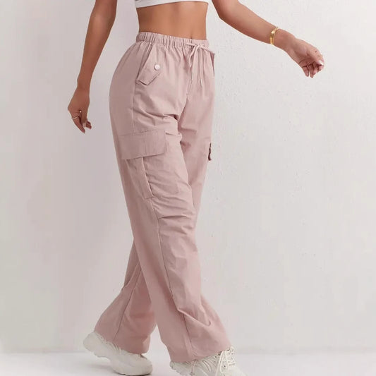High Waist Drooping Quick-drying Leisure Wide Leg Track Pants