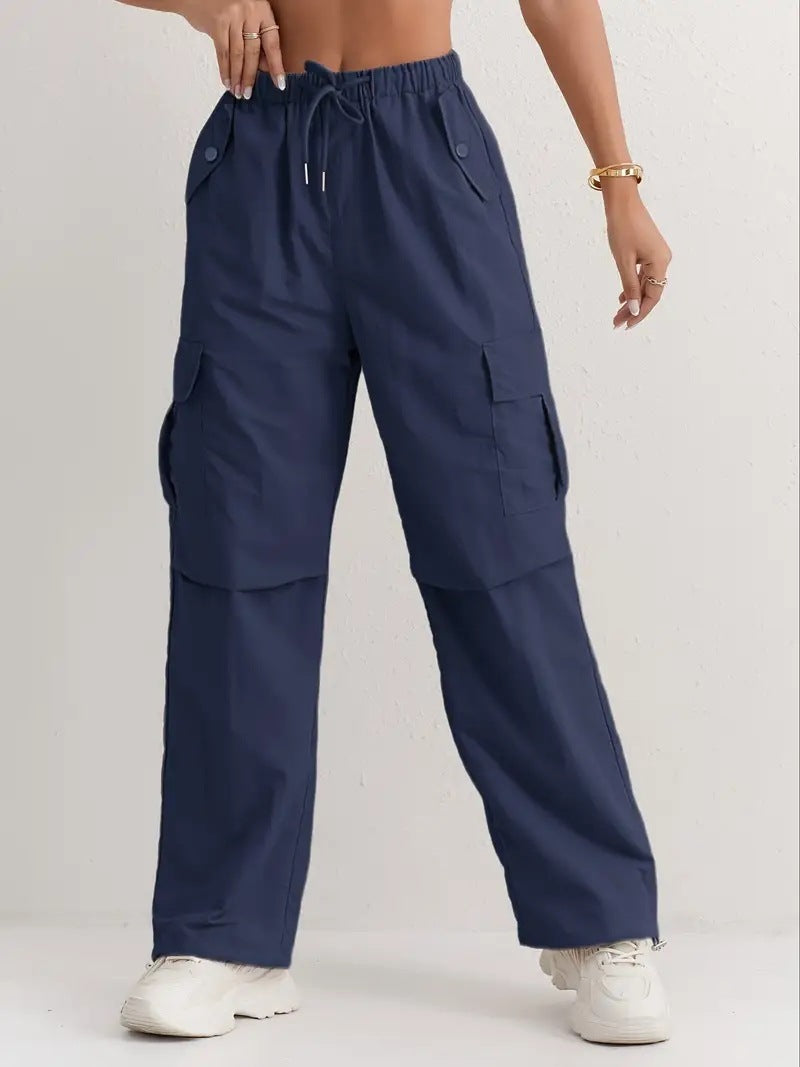 High Waist Drooping Quick-drying Leisure Wide Leg Track Pants