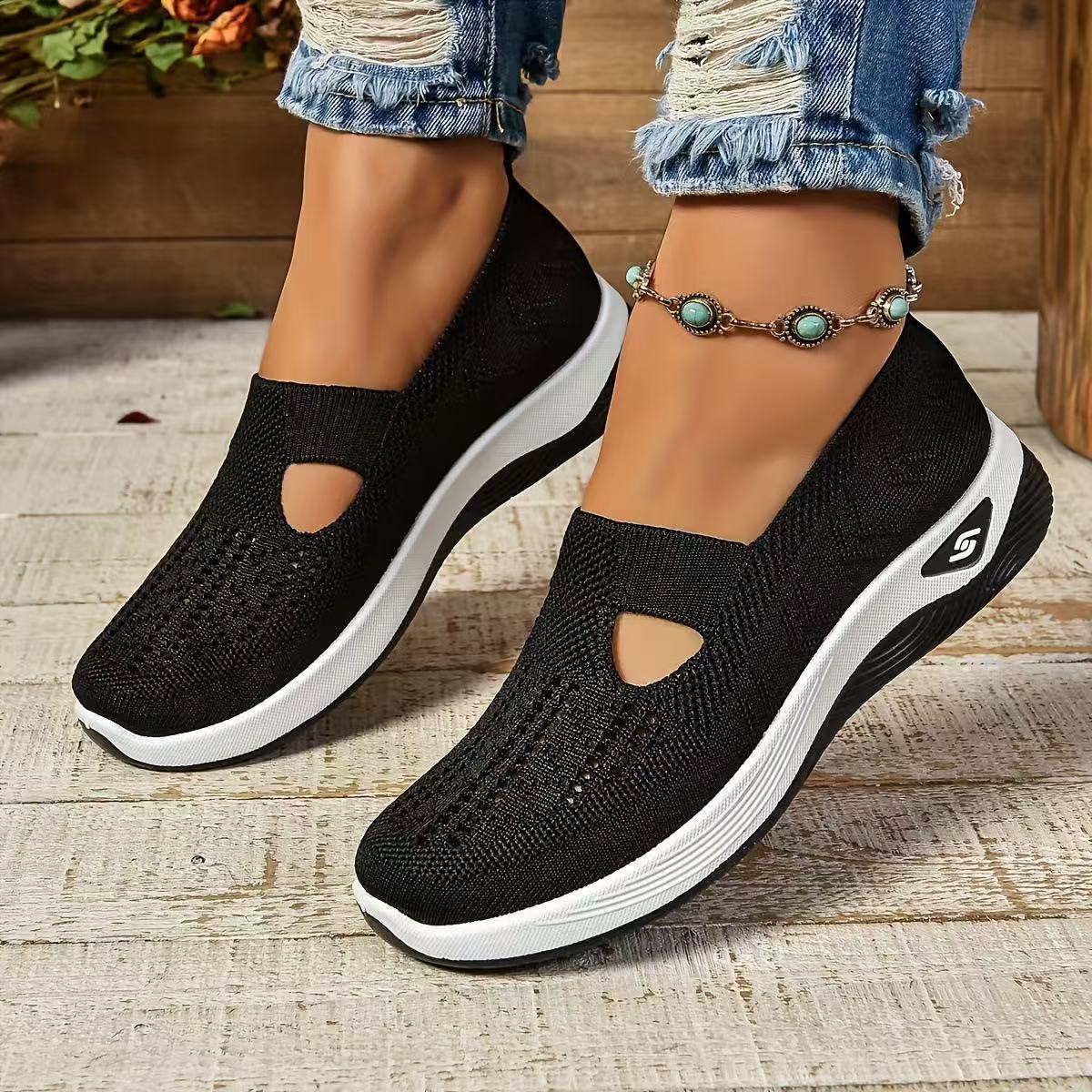 Middle-aged And Elderly Mom Shoes Soft Bottom Casual Mesh Shoes