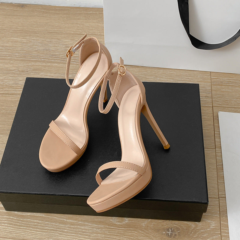 Commute Style Buckle Super High Heel Sandals For Women