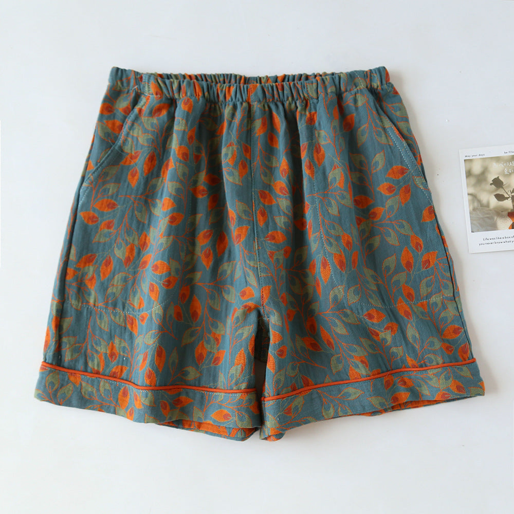 Women's Summer Thin Cropped Loose And Sweet Home Pants
