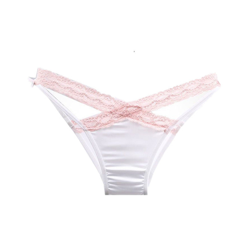 High Fork Hot Girl Pure Lace Satin Briefs
