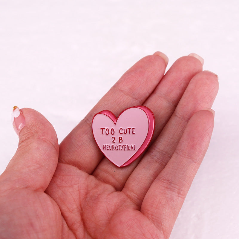 Cute Love Brooch Badge Accessories
