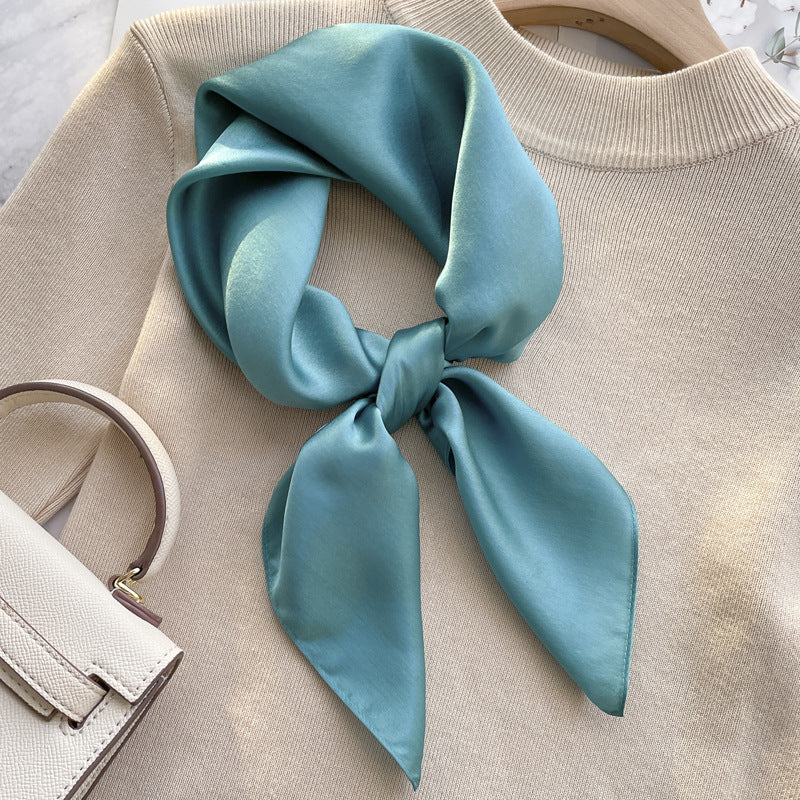 Spring And Autumn Elegant Retro Silk High-end Scarf