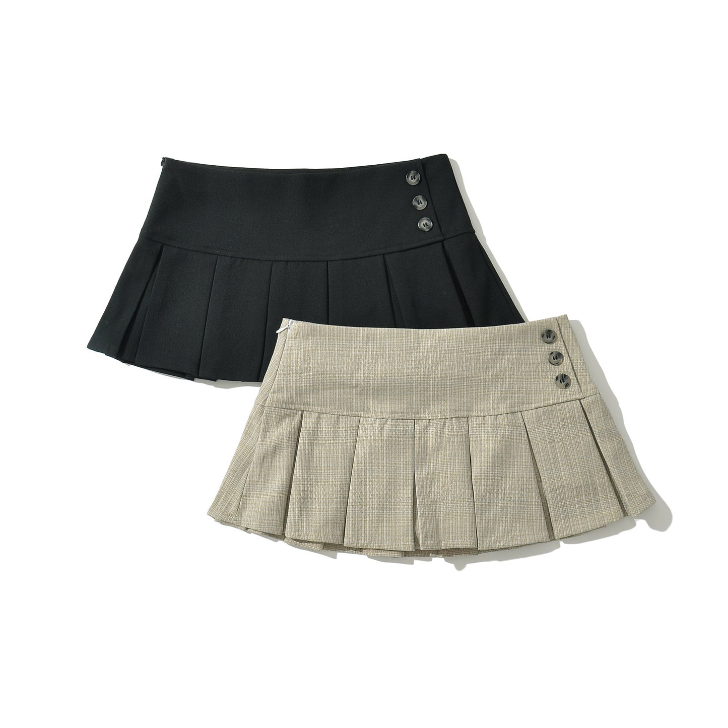 Women's Low Waist Pleated Skirt