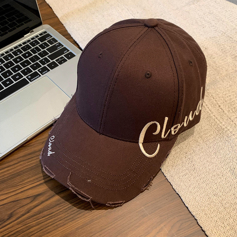 Letters On Side Embroidered Peaked Children's Sun-proof Baseball Cap