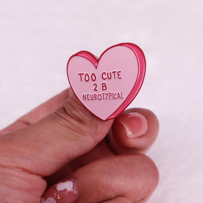 Cute Love Brooch Badge Accessories