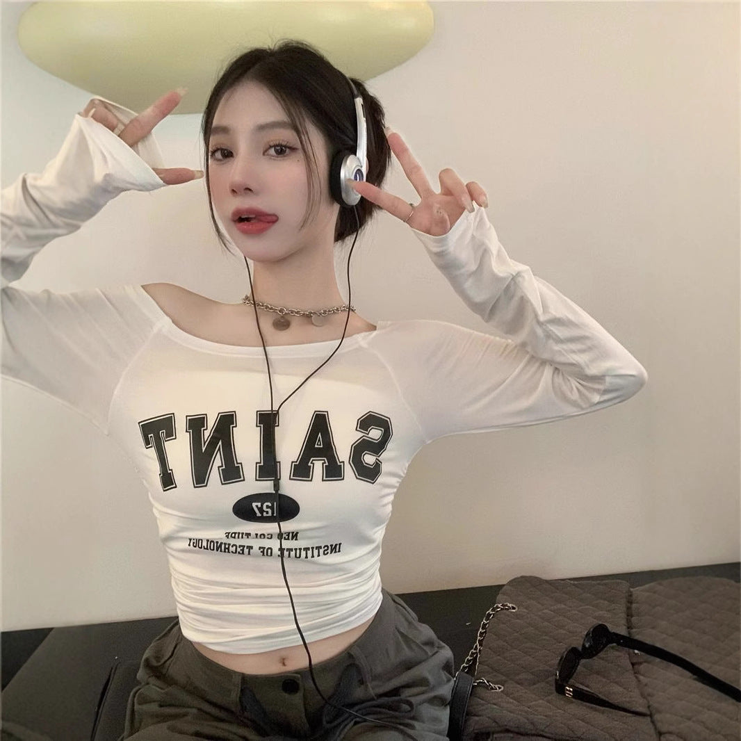 T-shirt Women's Pure Hot Girl Sexy Short