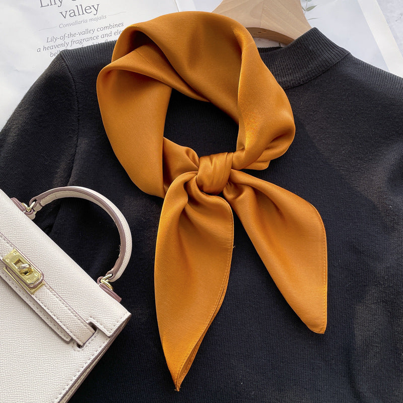 Spring And Autumn Elegant Retro Silk High-end Scarf