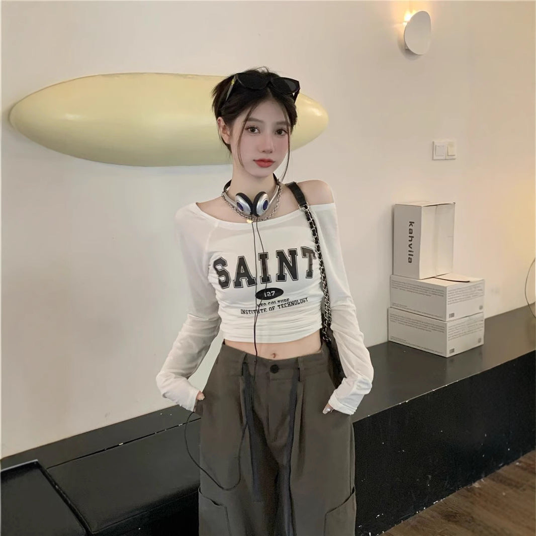 T-shirt Women's Pure Hot Girl Sexy Short